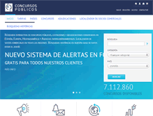 Tablet Screenshot of concursospublicos.com